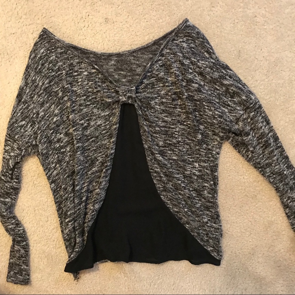 Black Long Sleeve with Shear Back